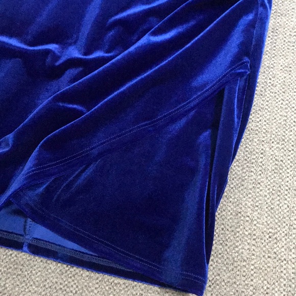 Lulus royal blue velvet dress - Picture 3 of 5